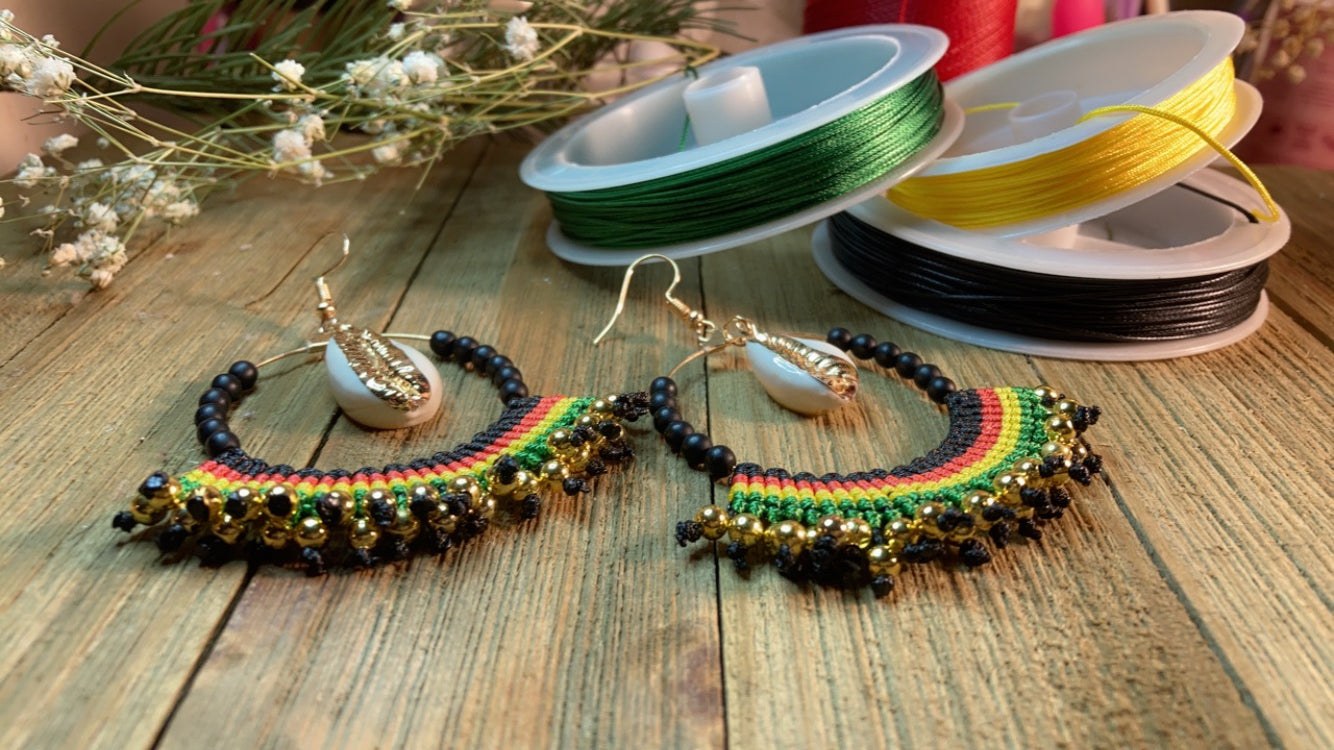 "Lonyell" Macrame earrings