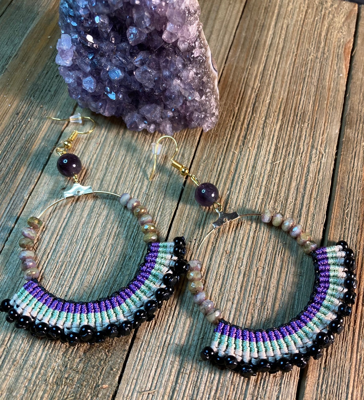 "Lonyell" Macrame earrings