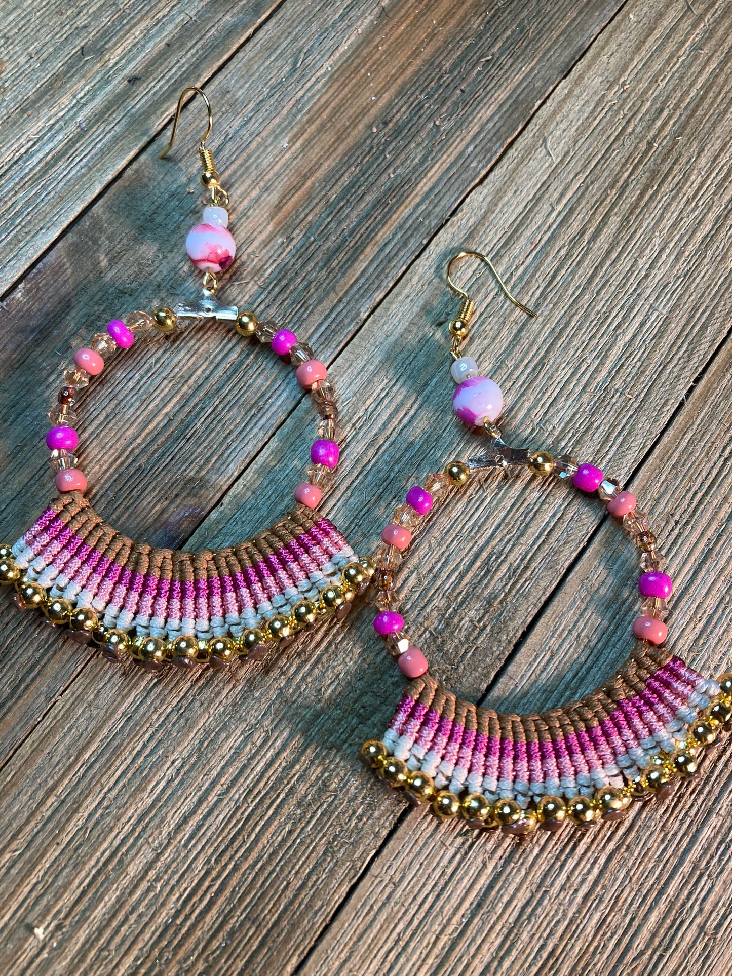 "Lonyell" Macrame earrings